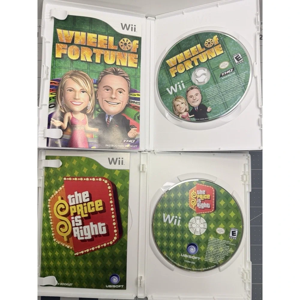 Wii Game Lot‎ Wheel of Fortune & The Price Is Right Nintendo Complete CIB